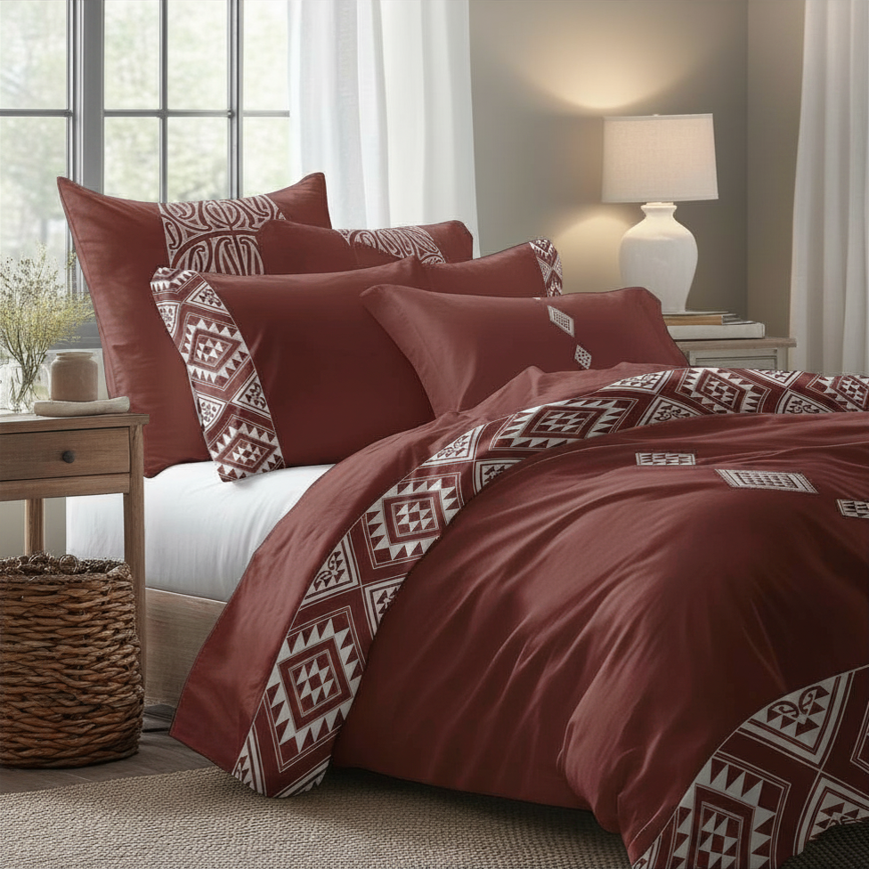 Rimu Cocoa Duvet Set - Pre-order