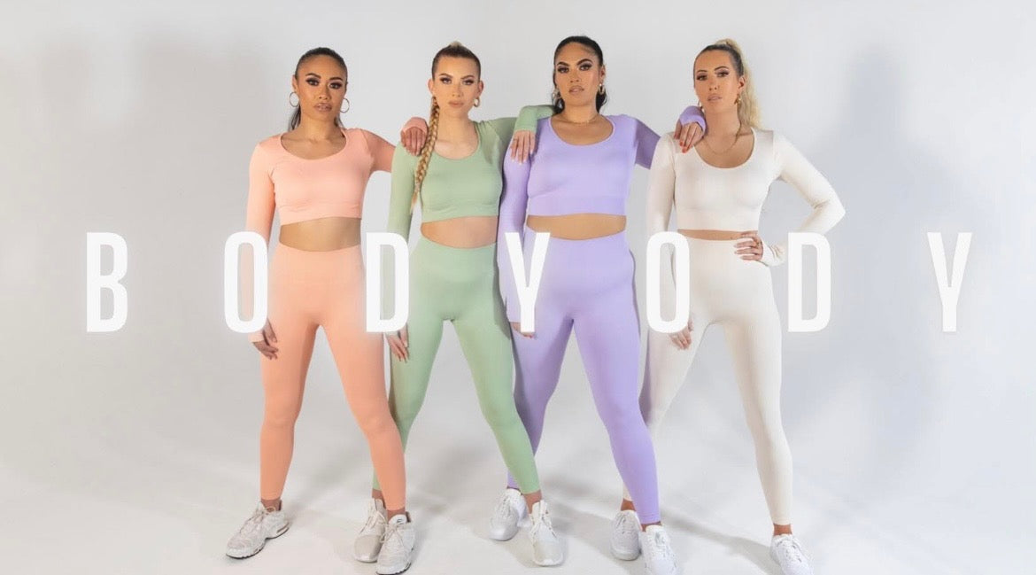 BODY ODY- Lavender Ribbed Leggings