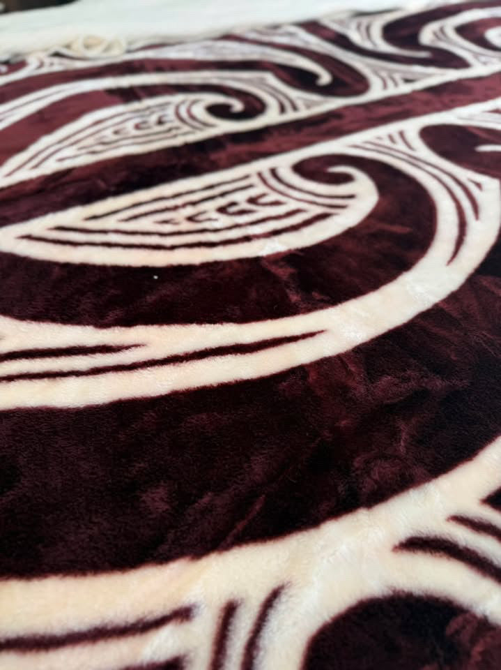 Brown Koru Mink Blanket