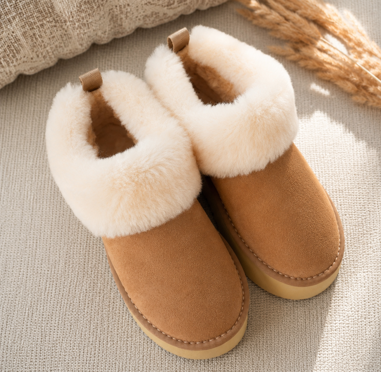 TIĀ Suede Slippers