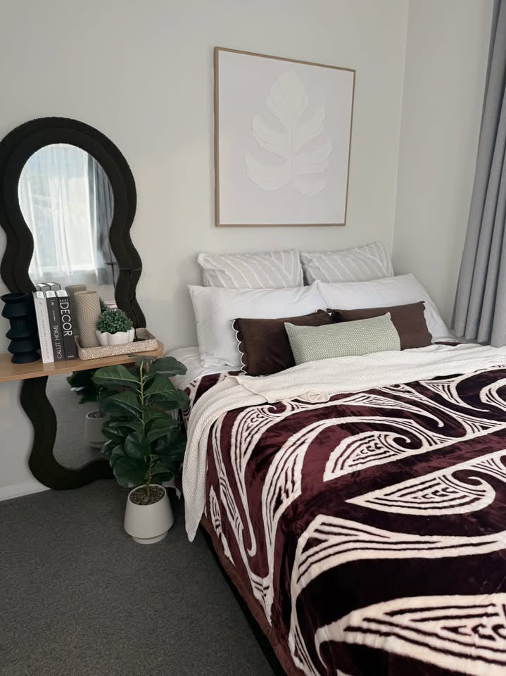 Brown Koru Mink Blanket