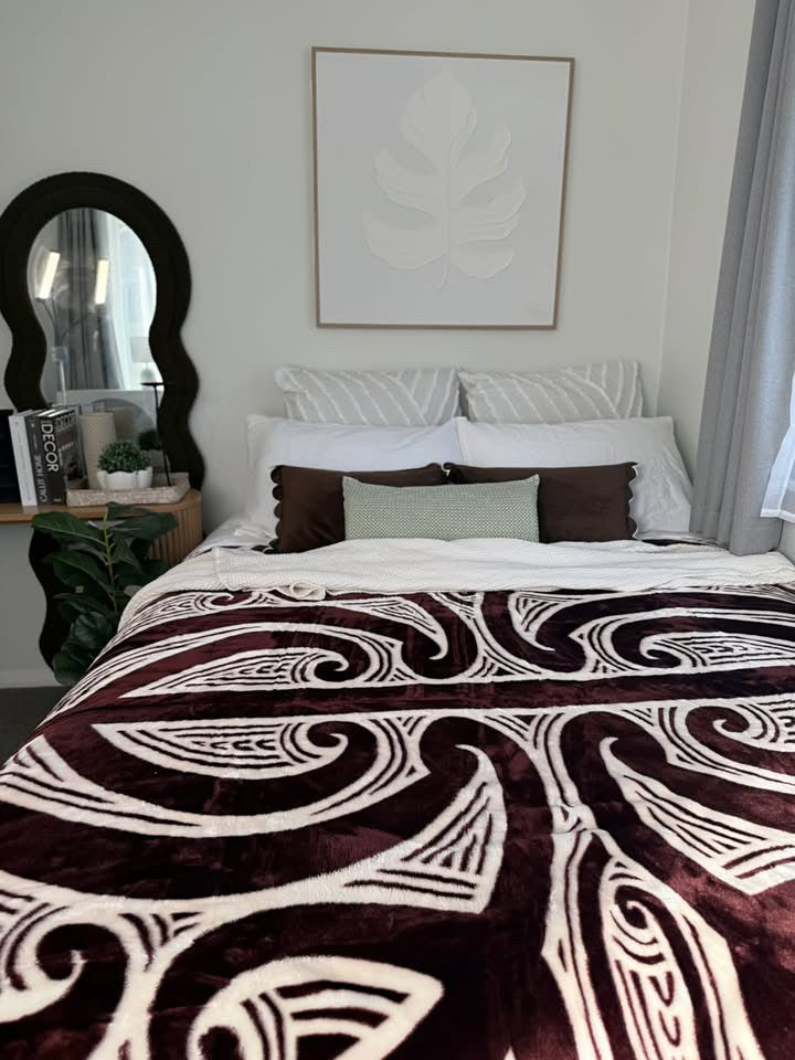Brown Koru Mink Blanket